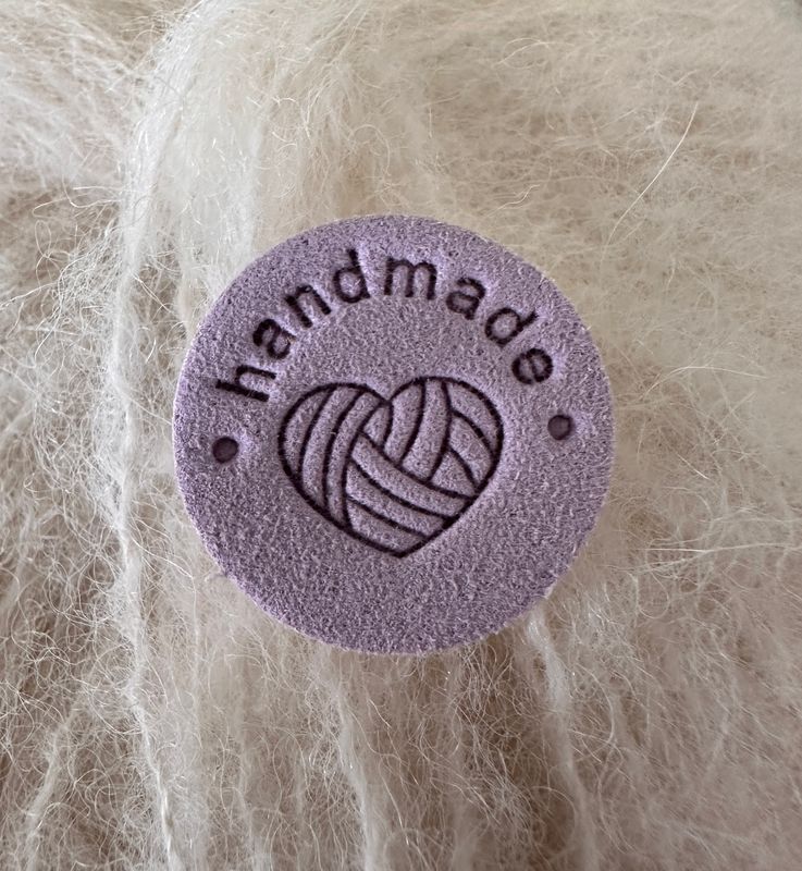 Lapp Sirkel Handmade hjertenøste Lys lilla