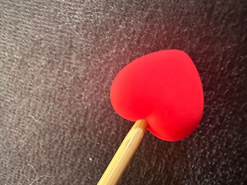 Maskestopper Rødt  hjerte 